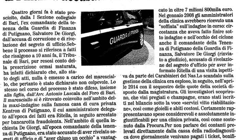 Inchiesta sulla casa di cura privata 