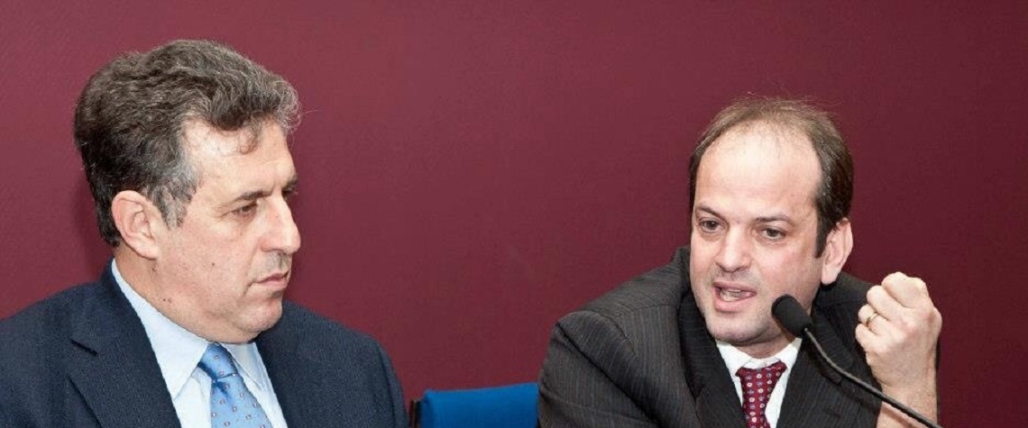 1 L'Avv. La Scala con sostituto procuratore di Palermo, Antonino Di Matteo