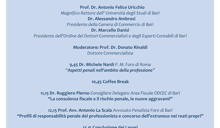 La responsabilità penale dei professionisti in ambito fiscale (ex D.L. 74/2000)