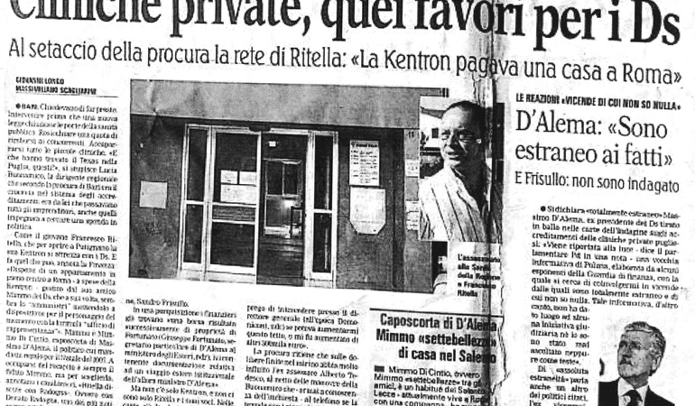 Cliniche private, quei favori per i Ds. Al setaccio della procura la rete di R: 