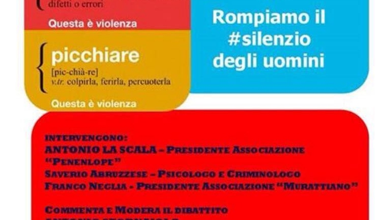 Rompiamo il silenzio degli uomini