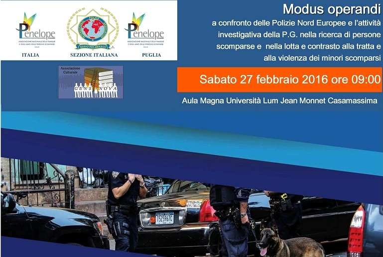 1 Modus operandi a confronto delle Polizie Nord Europee nella ricerca di persone scomparse
