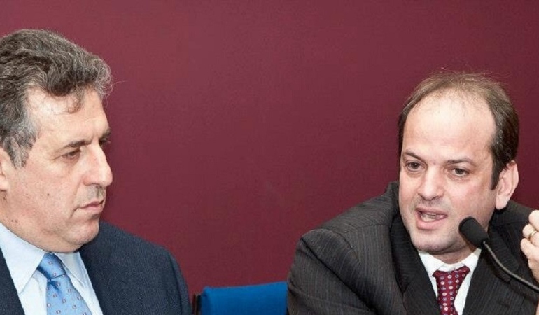 L'Avv. La Scala con sostituto procuratore di Palermo, Antonino Di Matteo