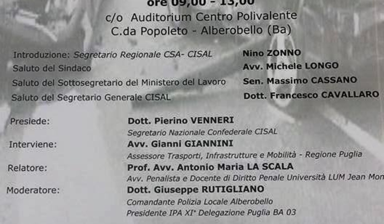 1 L'Omicidio Stradale: tecniche e modalità di redazione degli atti di polizia giudiziaria