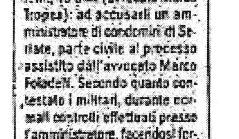 Cinque Finanzieri a processo per consussione