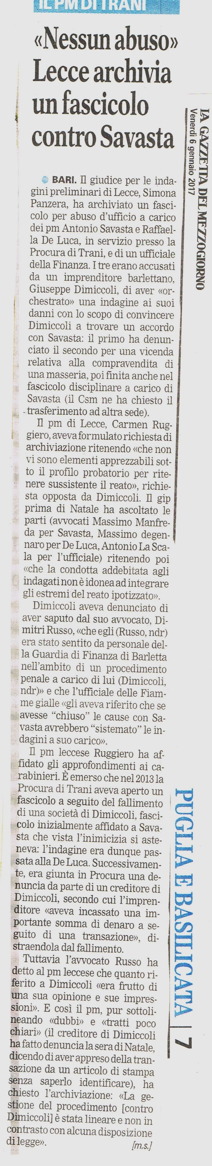 1 Nessun abuso Lecce archivia un fascicolo contro Savasta